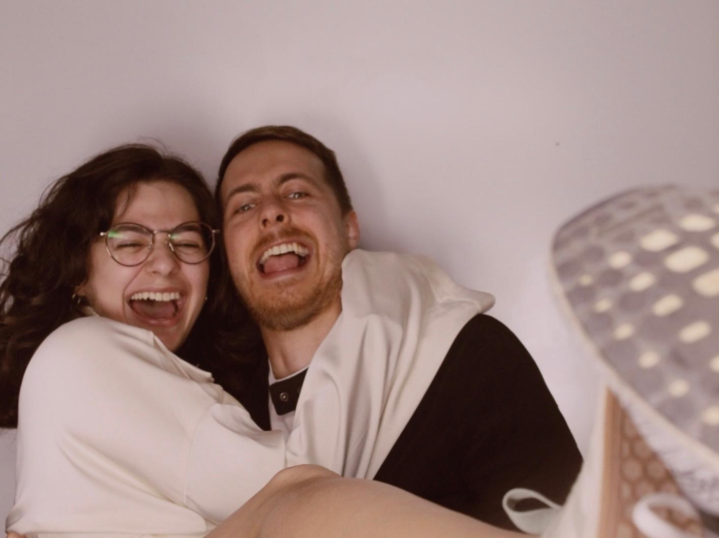 Buse and Maxim laughing